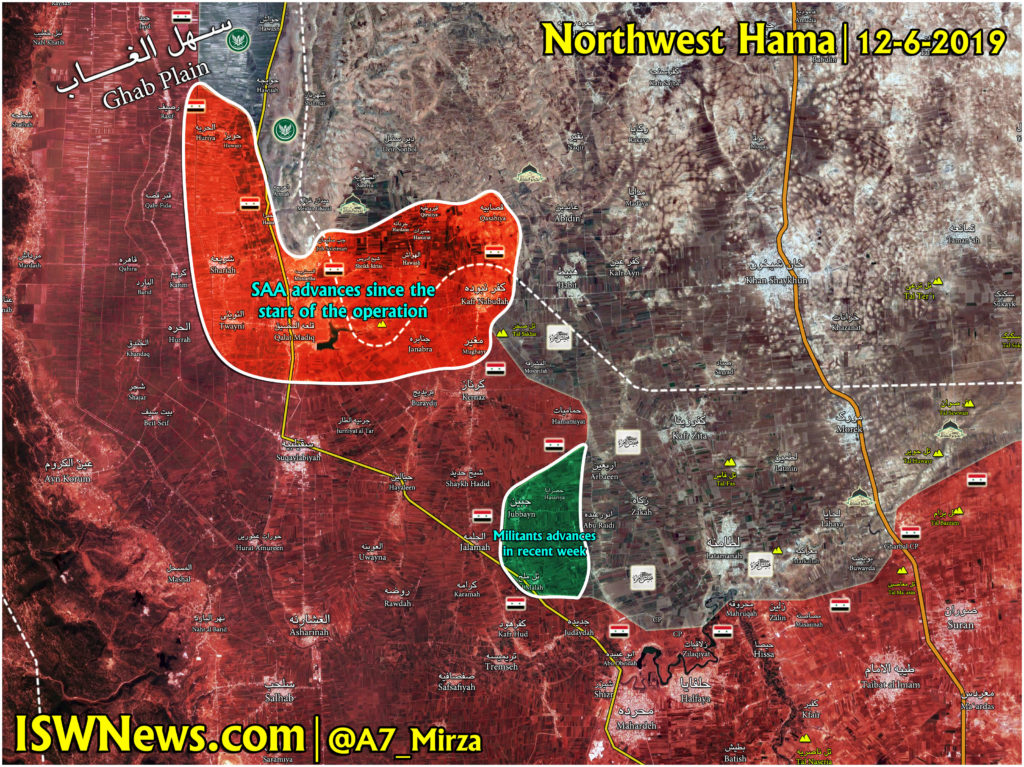Map Update: Gains And Setbacks Of Syrian Army In Northwestern Hama