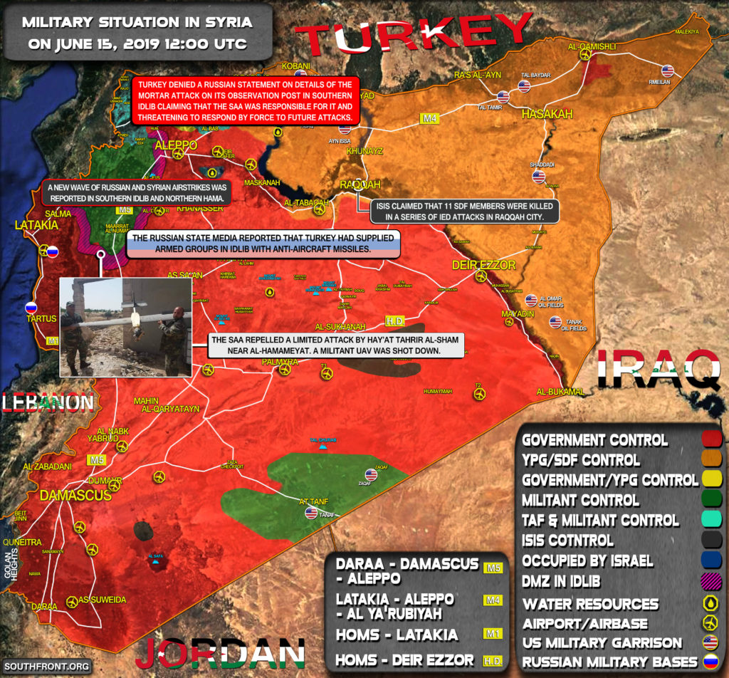 Military Situation In Syria On June 15, 2019 (Map Update)