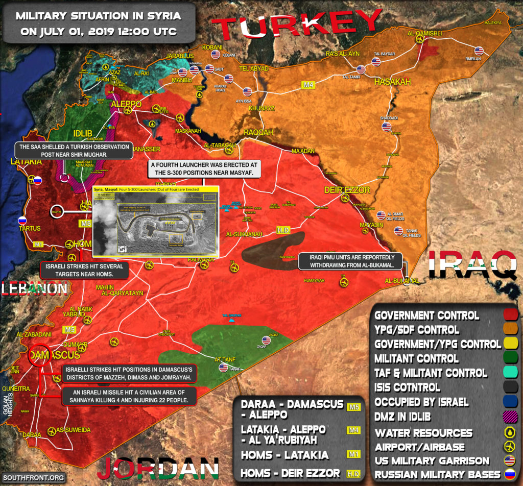 Military Situation In Syria On July 1, 2019 (Map Update)