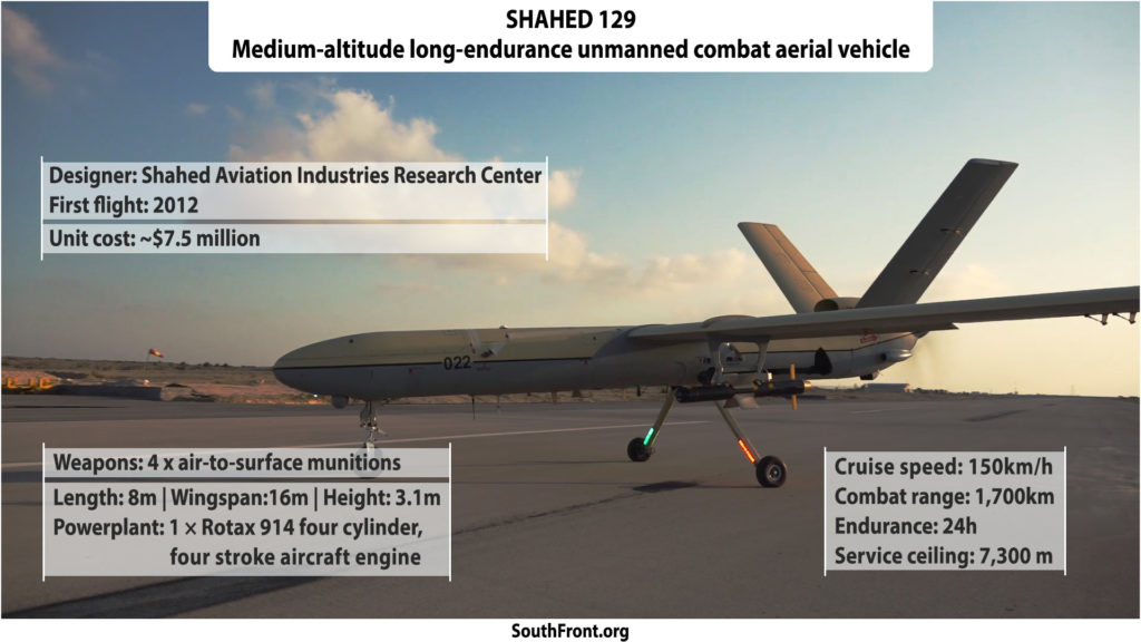 Iran's Shahed 129 Unmanned Combat Aerial Vehicle (Infographics)