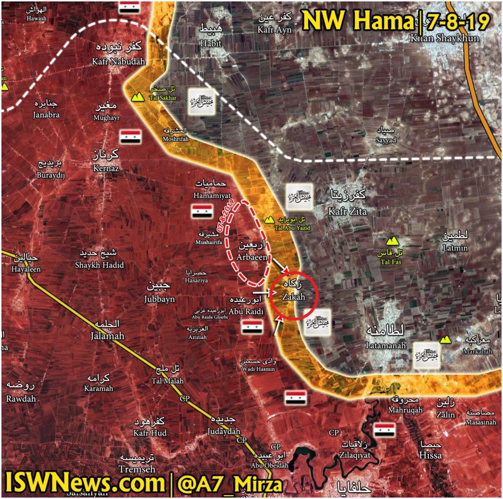 Syrian Army Breaks Militants' Defense In New Push In Northwestern Hama (Map)