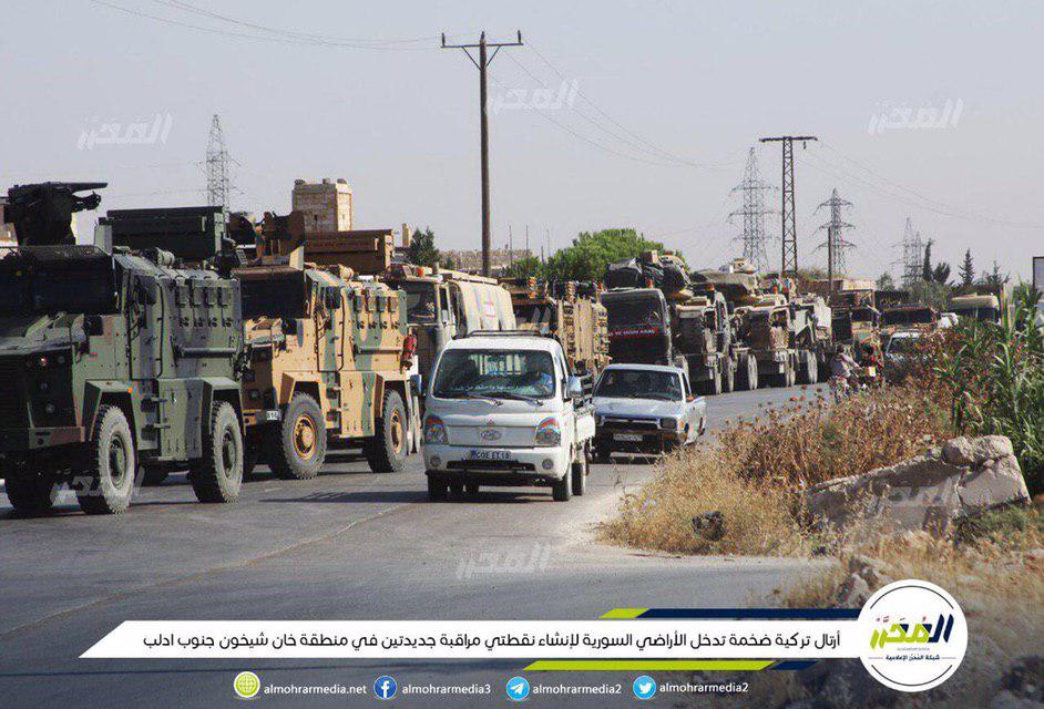 Turkish Military Convoy Hurrying Up To Rescue Militants In Khan Shaykhun. Syria Responds With Warning Airstrikes