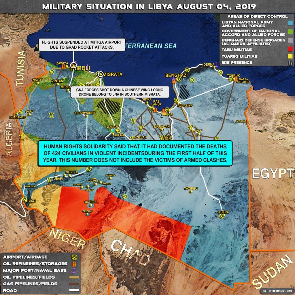 Military Situation In Libya On August 4, 2019 (Map Update)