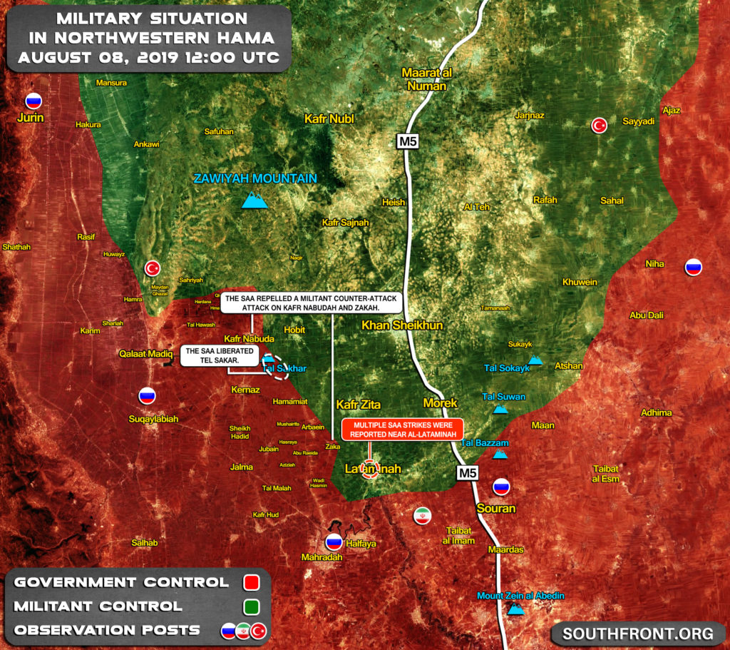 Map Update: Military Situation In Northwestern Hama After Liberation Of Sakhar And Nearby Points