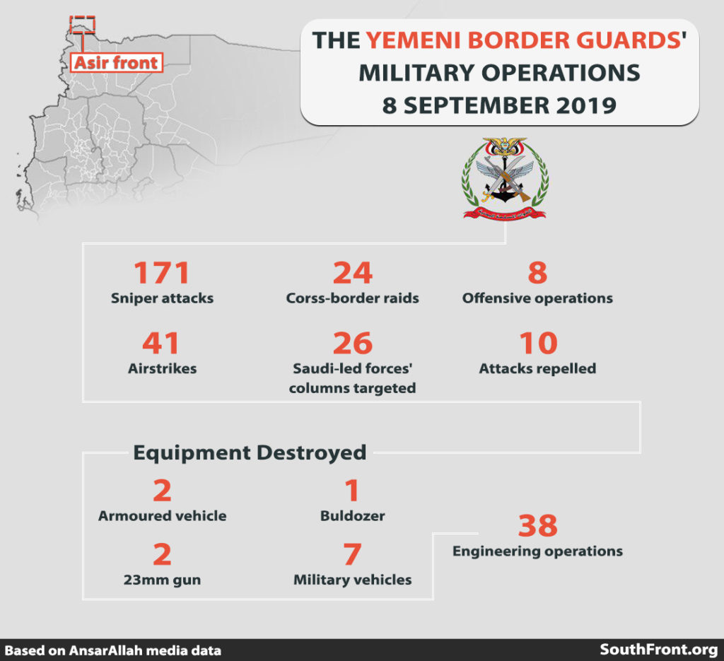 Ansar Allah Released Details On Recent Border Clashes With Saudi-led Forces (Infographics)