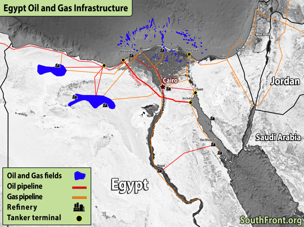Egyptian Oil And Gas Infrastructure (Map Update)