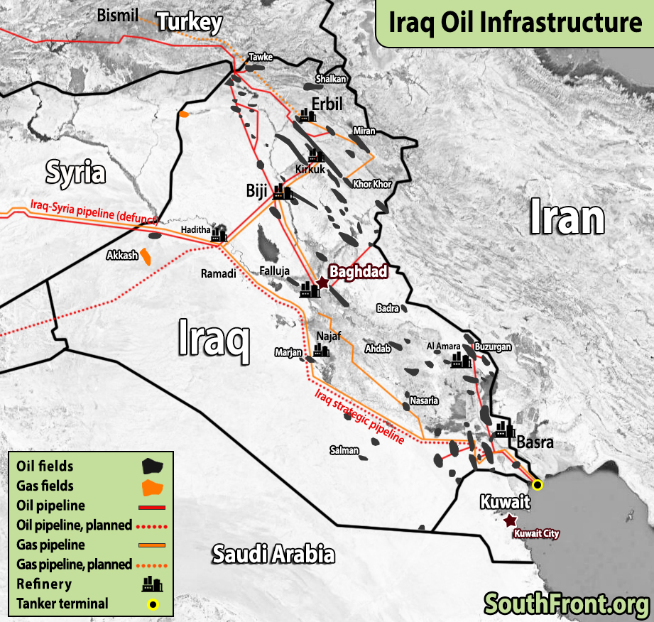 Iraq's Oil And Gas Infrastructure (Map Update)