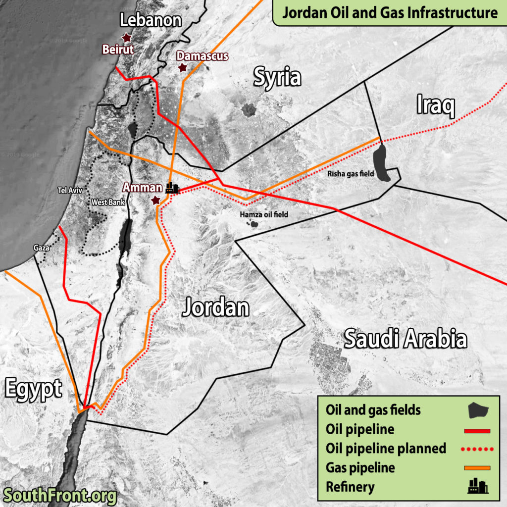 Jordan Oil And Gas Infrastructure (Map Update)