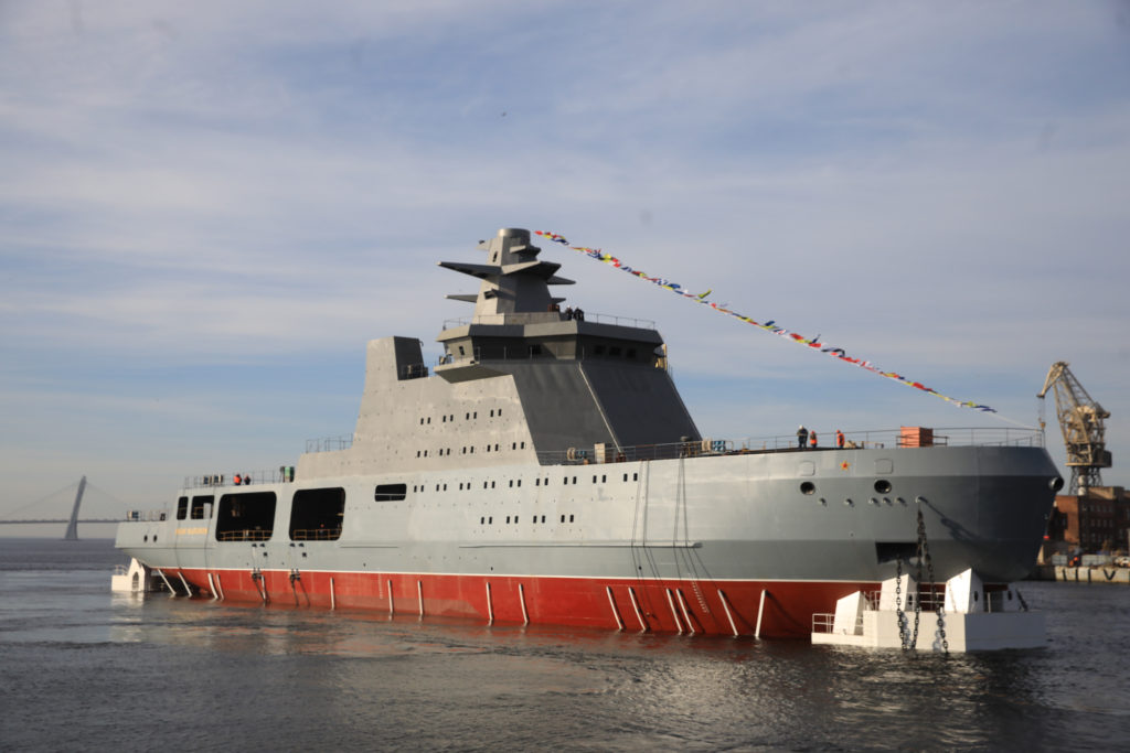 Russia Launches Combat Icebreaker Ivan Papanin Designed For Security Operations In Arctic (Photos, Video)