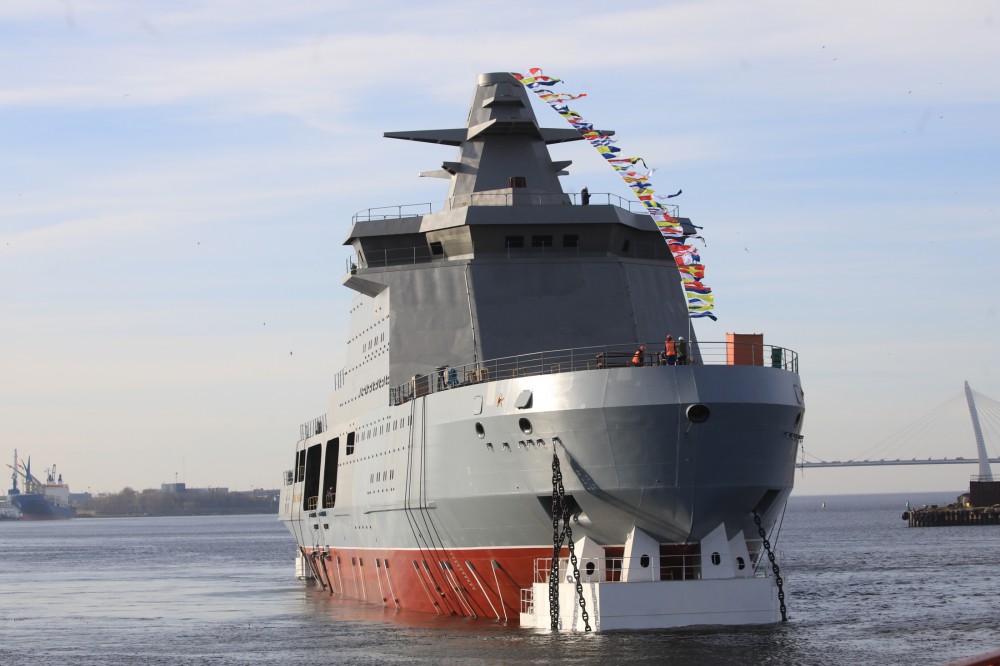 Russia Launches Combat Icebreaker Ivan Papanin Designed For Security Operations In Arctic (Photos, Video)