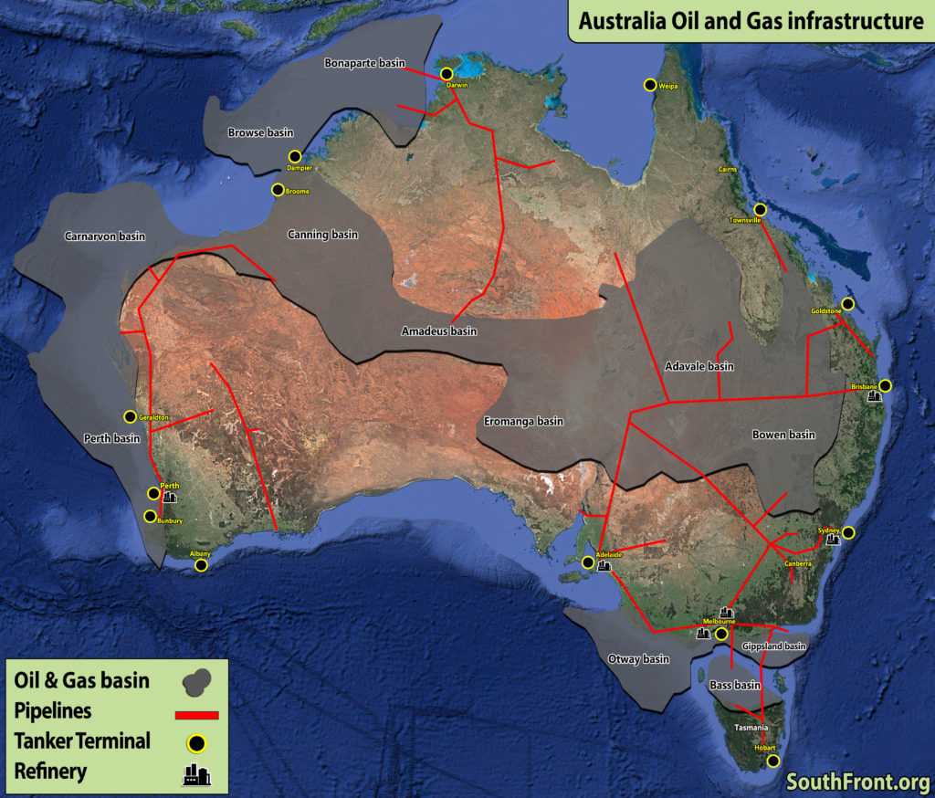 Australia Oil And Gas Infrastructure (Map Update)