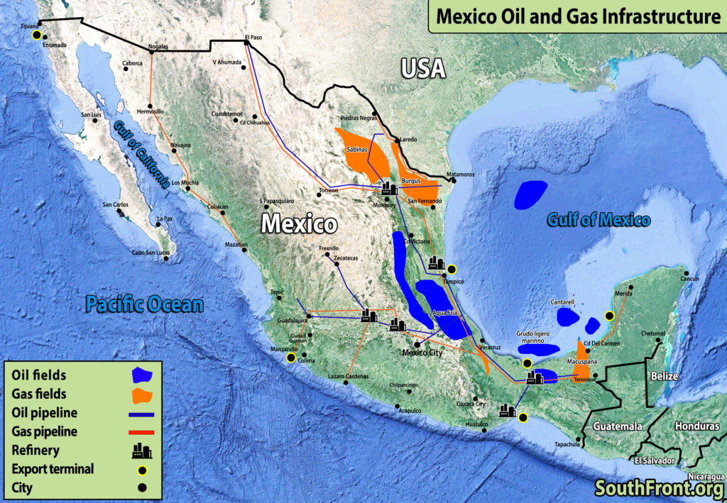 Mexico Oil And Gas Infrastructure (Map Update)