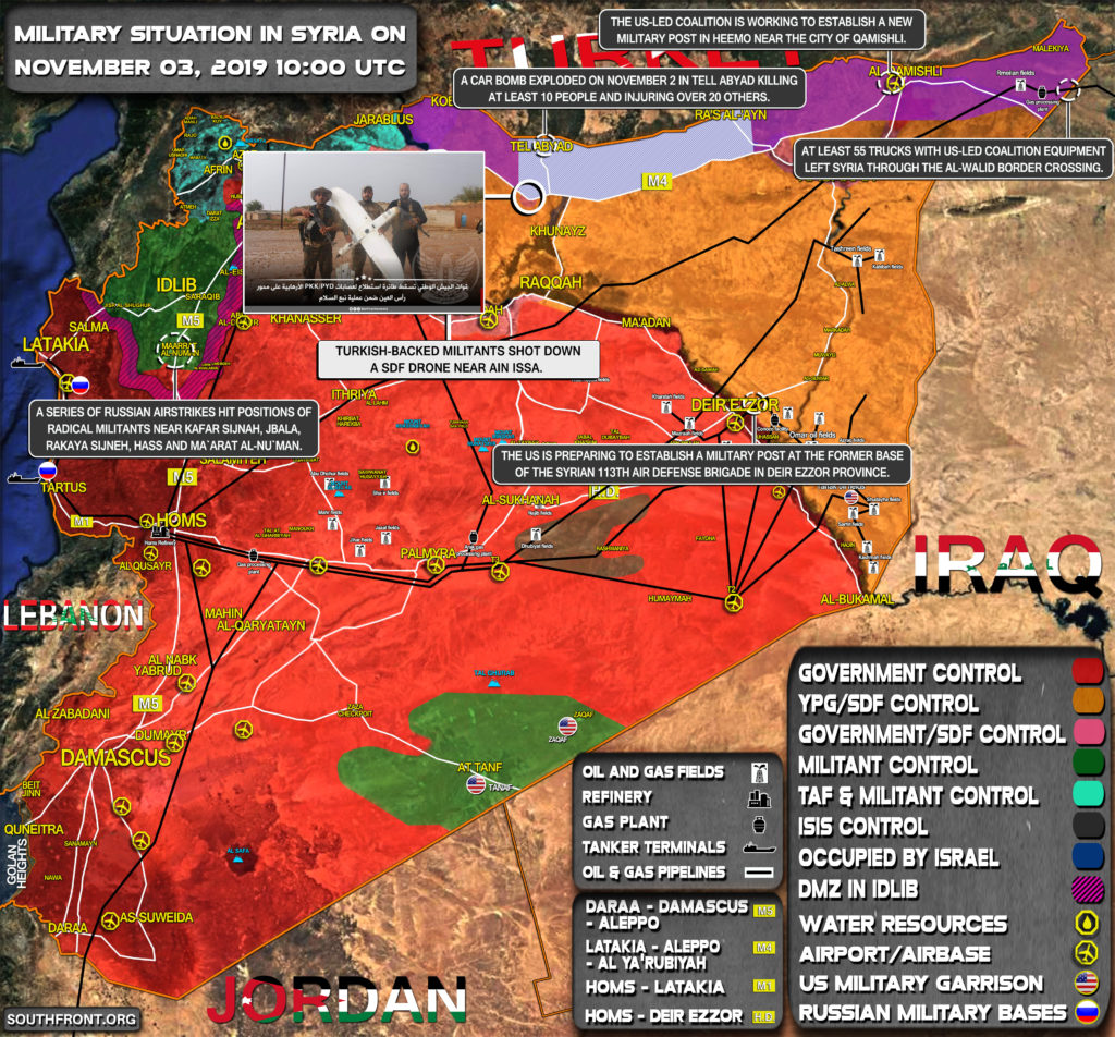 Military Situation In Syria On November 3, 2019 (Map Update)