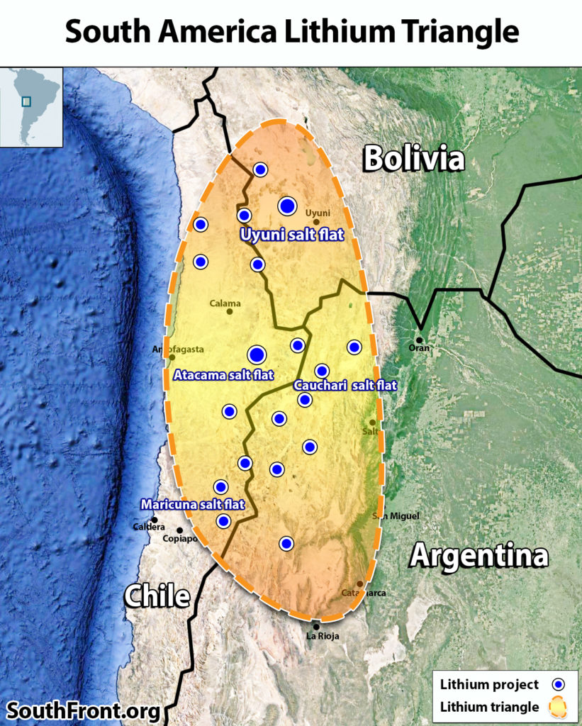 South America Lithium Triangle (Map Update)