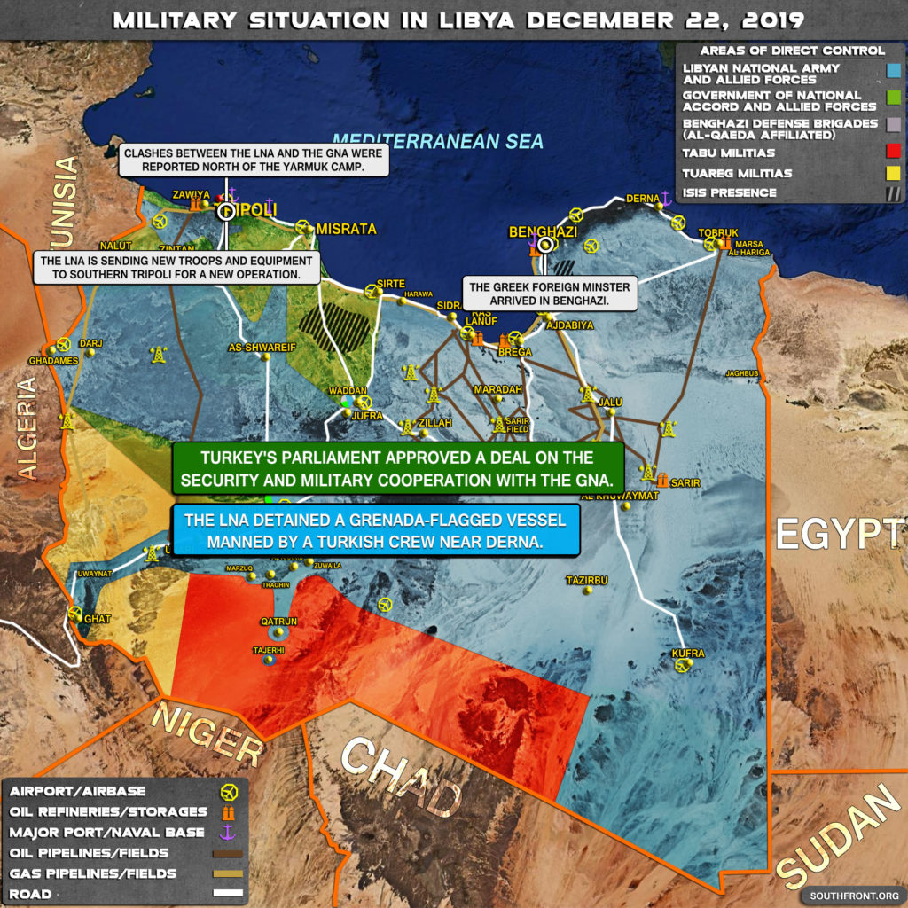 Military Situation In Libya On December 22, 2019 (Map Update)