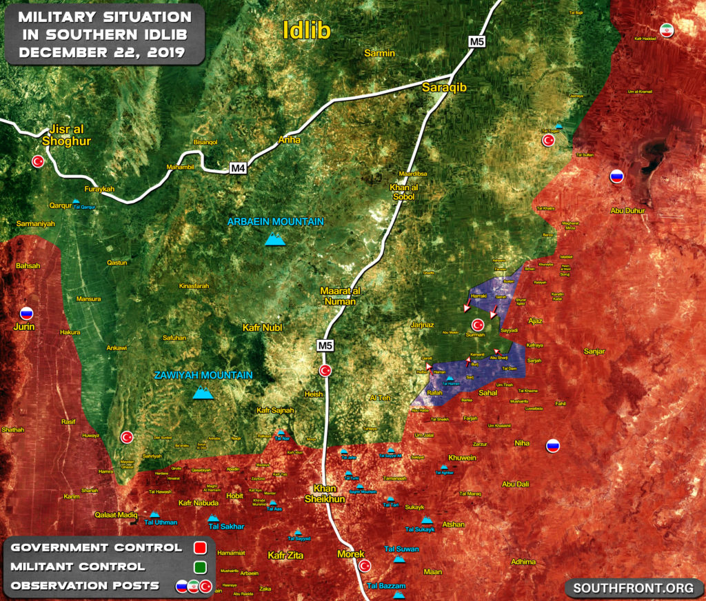 Map Update: Syrian Army's Advance In Southern Idlib During Last 24 Hours