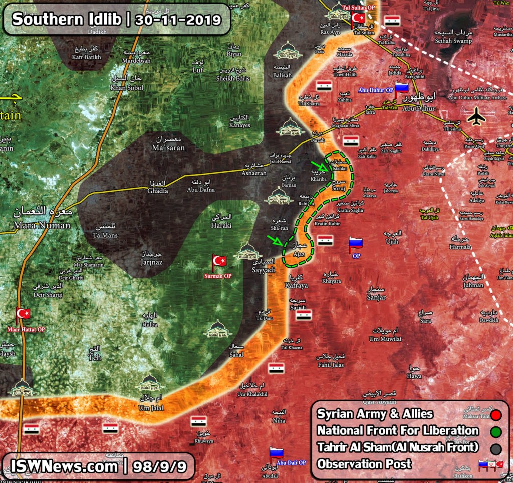 Map Update: Military Situation In Southeastern Idlib Following Recent Gains By Militant Groups