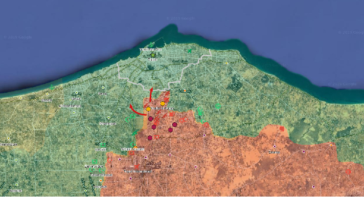 Libyan Army advances Towards Tripoli From Two Directions