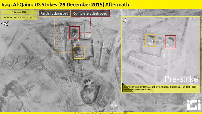 Satellite Images: Impact Of US Strikes On Positions Of Kataib Hezbollah On Syrian-Iraqi Border