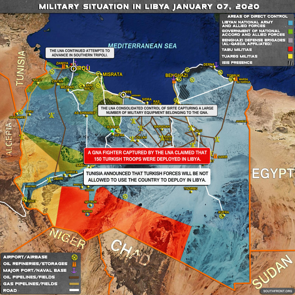 Military Situation In Libya On January 7, 2019 (Map Update)