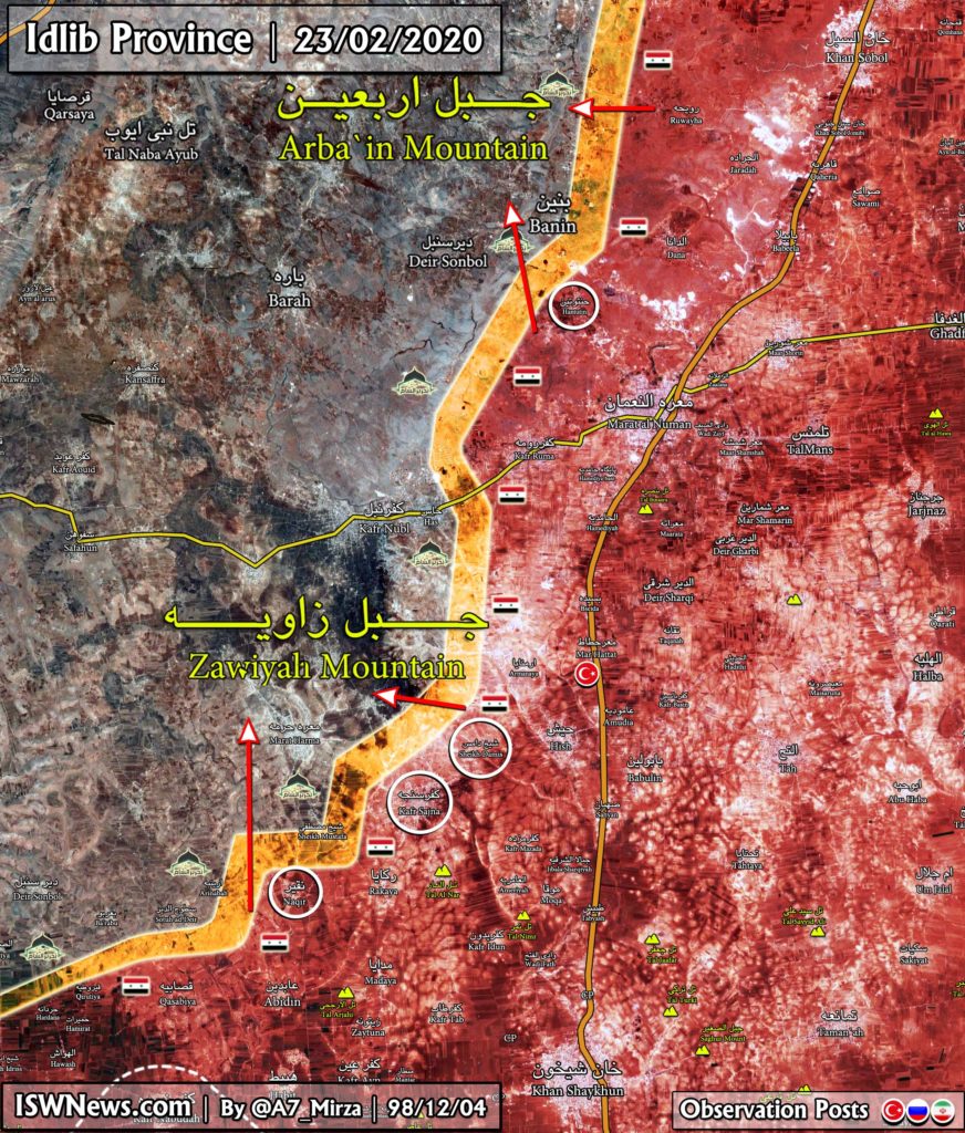 Map Update: Syrian Army's Recent Gains In Southern Idlib