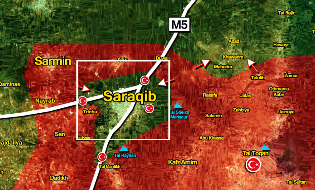 Syrian Army Liberated Saraqib And Turkish Observation Posts From Militants