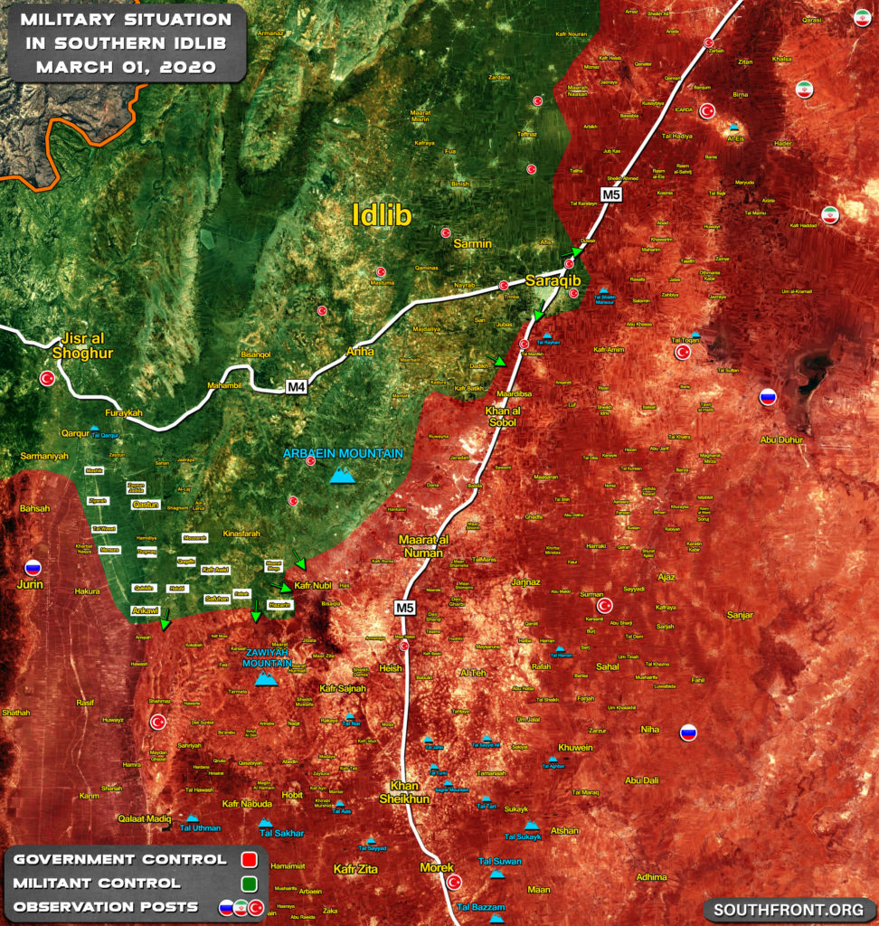 Map Update: Advances Of Turkish-led Forces In Southern Idlib