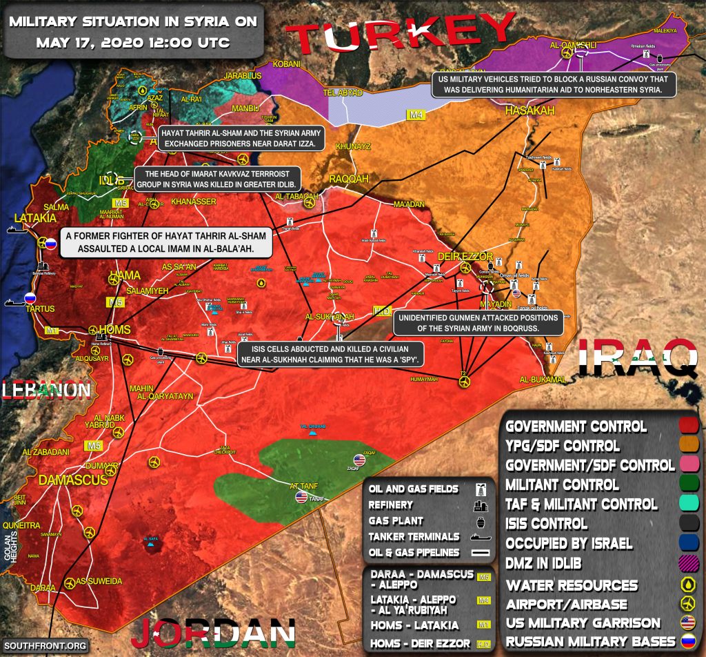 Military Situation In Syria On May 17, 2020 (Map Update)