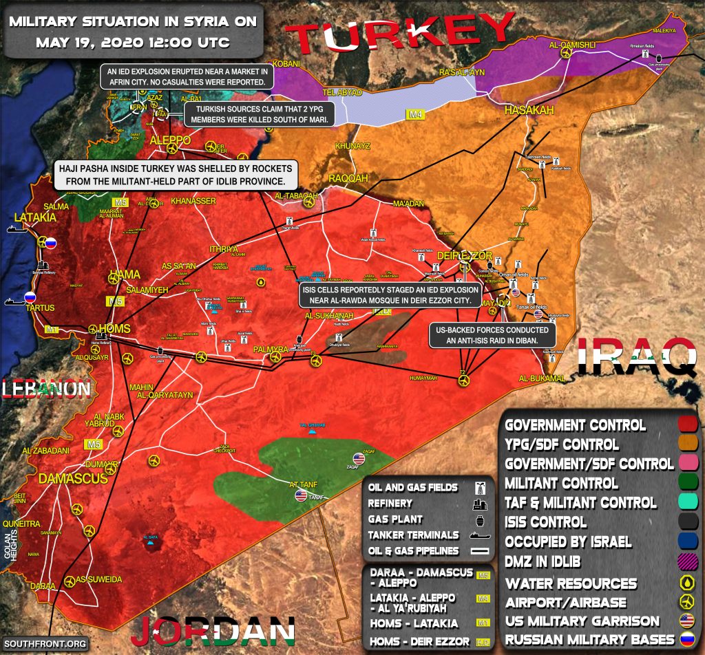 Military Situation In Syria On May 19, 2020 (Map Update)