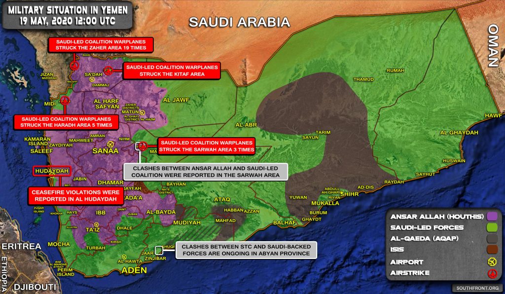Military Situation In Yemen On May 19, 2020 (Map Update)