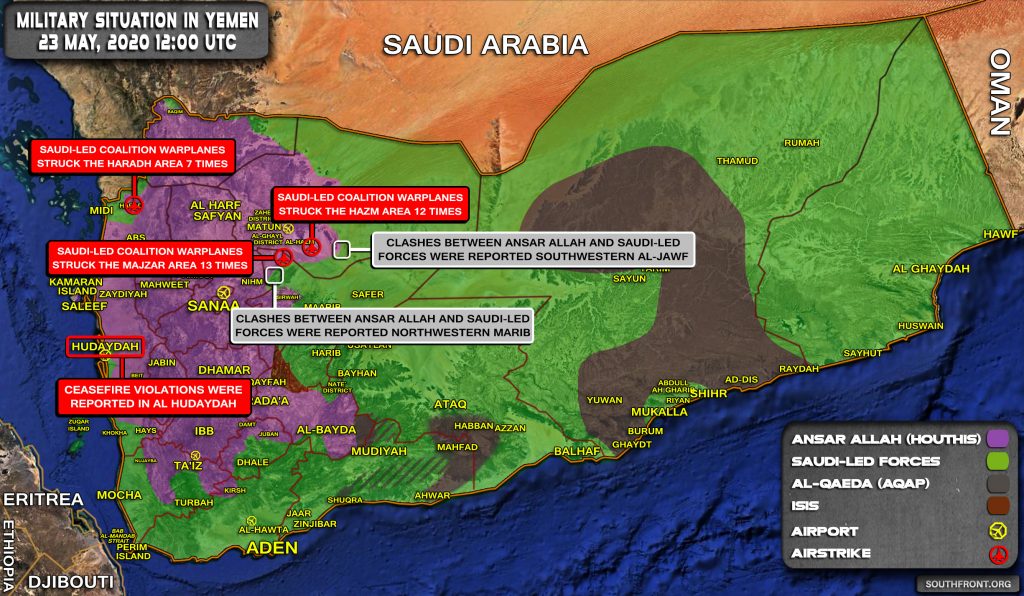 Military Situation In Yemen On May 23, 2020 (Map Update)