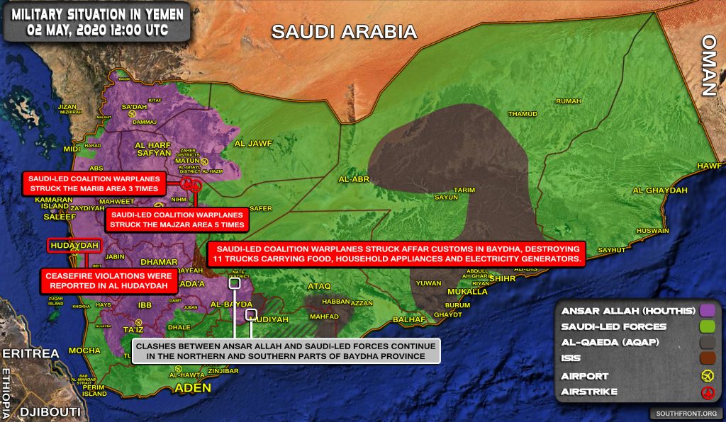 Military Situation In Yemen On May 2, 2020 (Map Update)