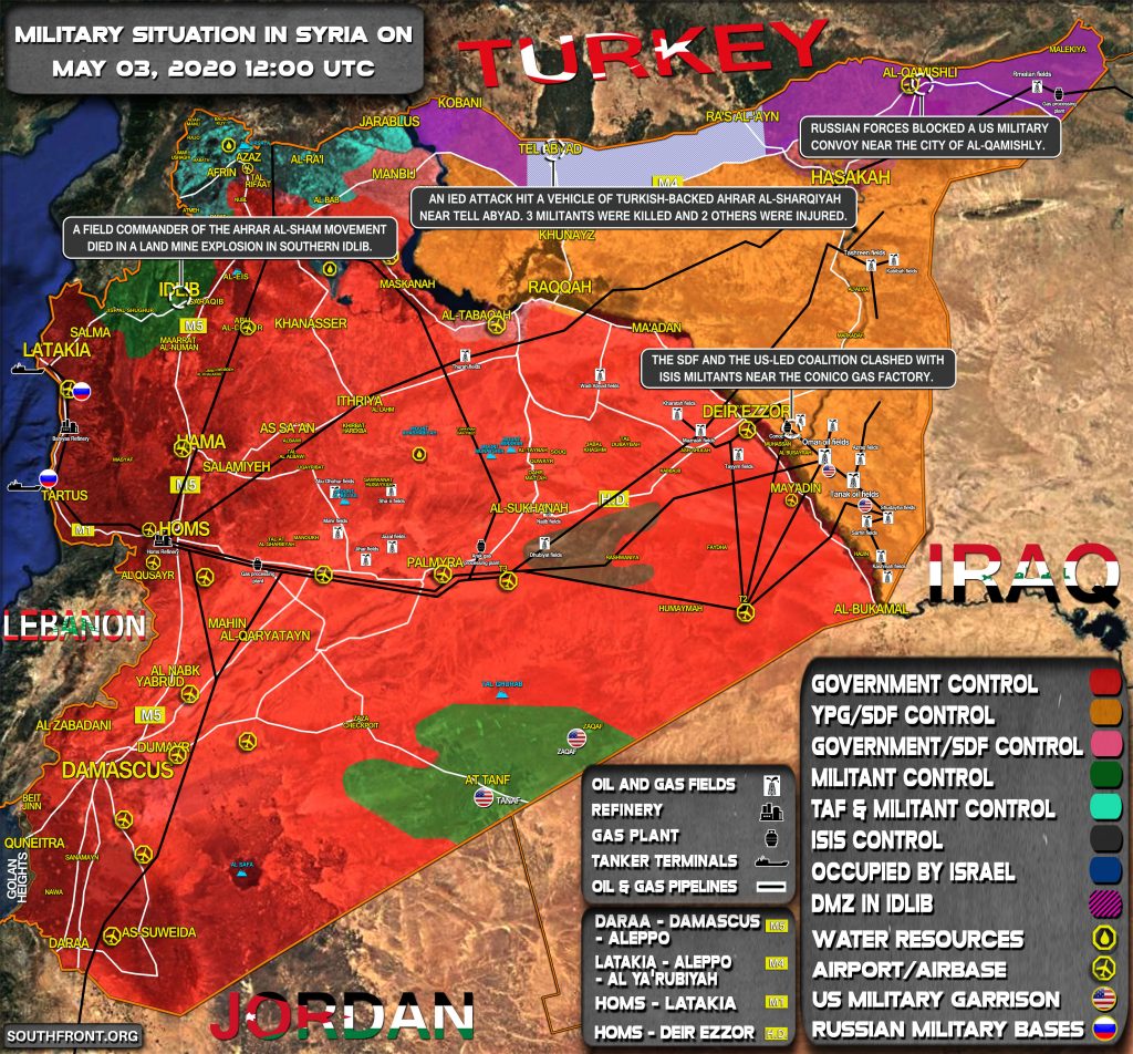Military Situation In Syria On May 3, 2020 (Map Update)