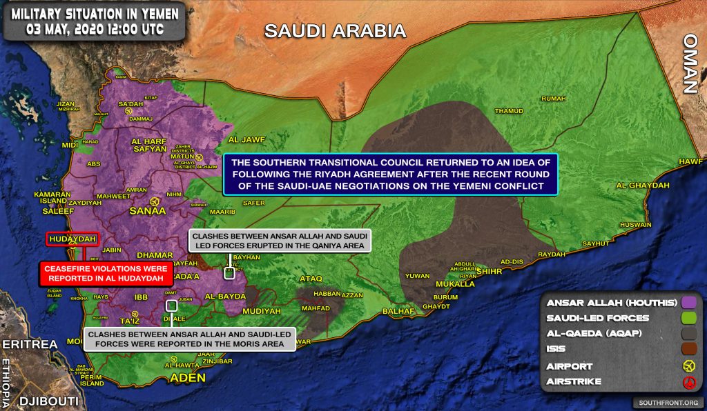 Military Situation In Yemen On May 3, 2020 (Map Update)