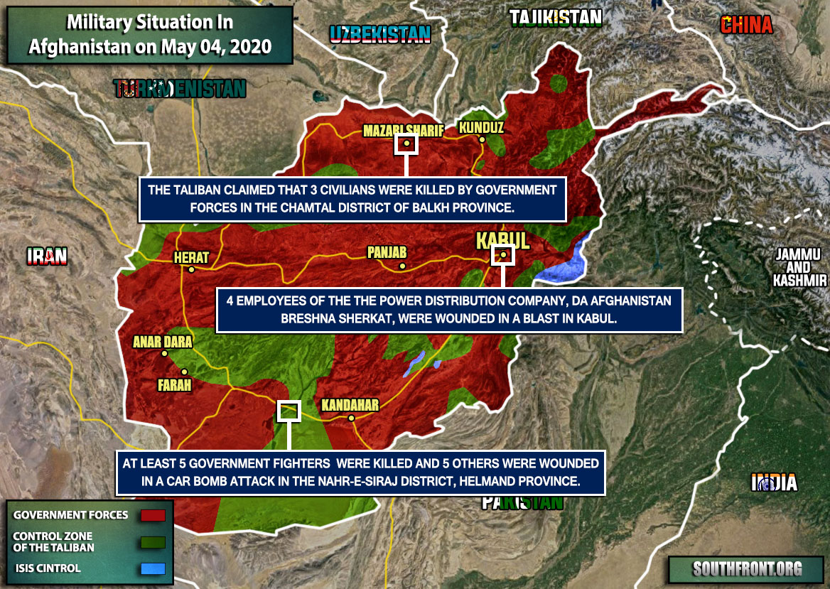 Military Situation In Afghanistan On May 4, 2020 (Map Update)