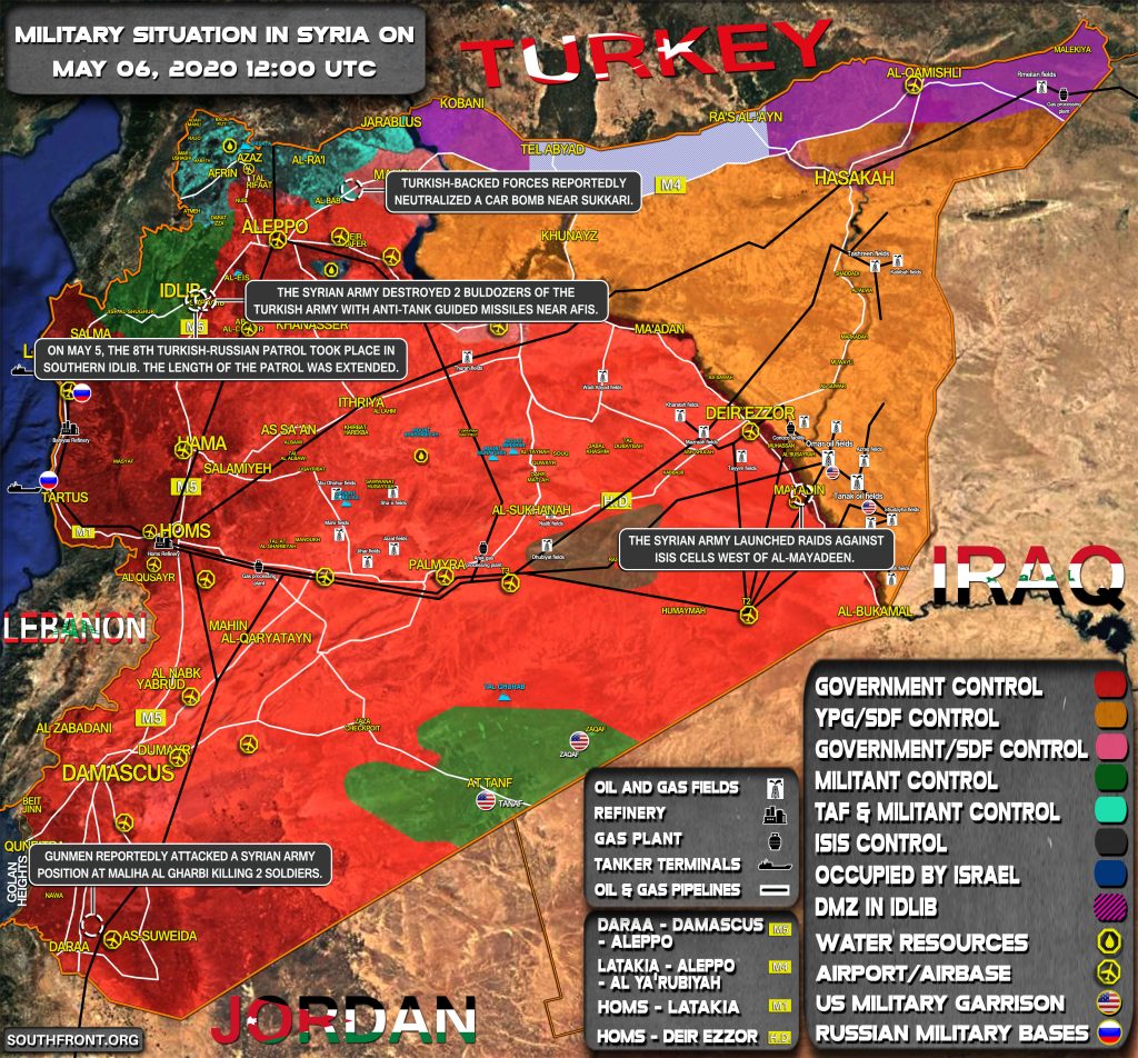 Military Situation In Syria On May 6, 2020 (Map Update)