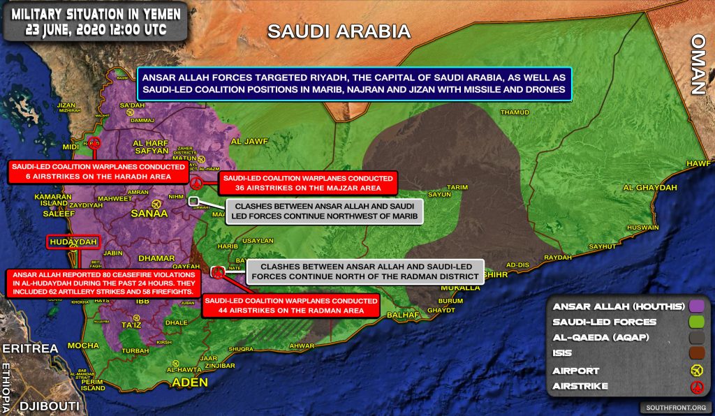 Ansar Allah Launches Massive Drone & Missile Strike On Riyadh, Positions Of Saudi-led Coalition