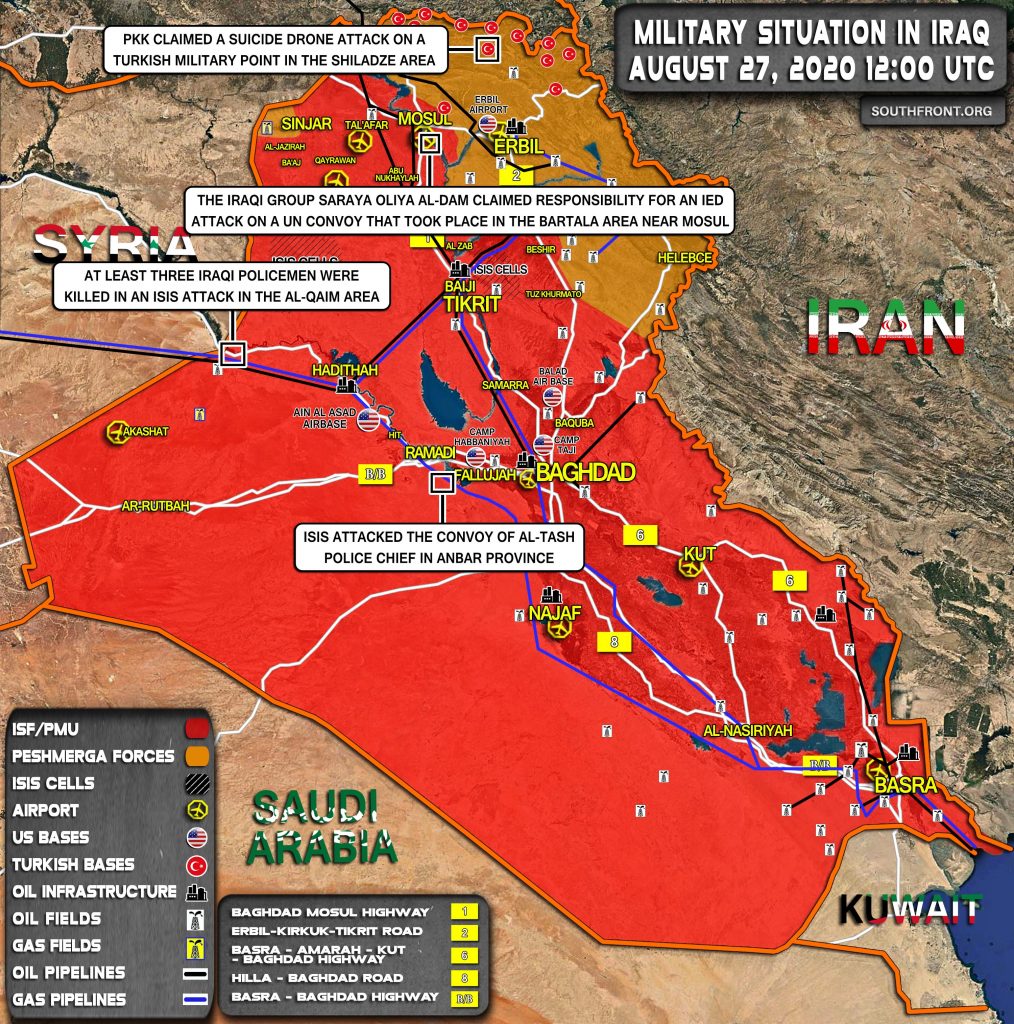 Military Situation In Iraq On August 27, 2020 (Map Update)