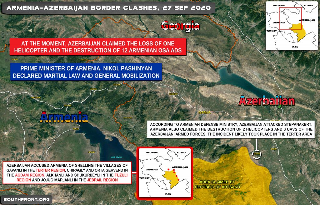 Azerbaijan Makes First Gains In Emerging War Against Armenia (Map, Video)