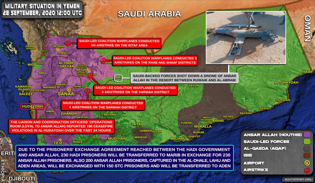 Saudi-led Coalition Intercepted Houthi Drone In Yemeni Marib Province