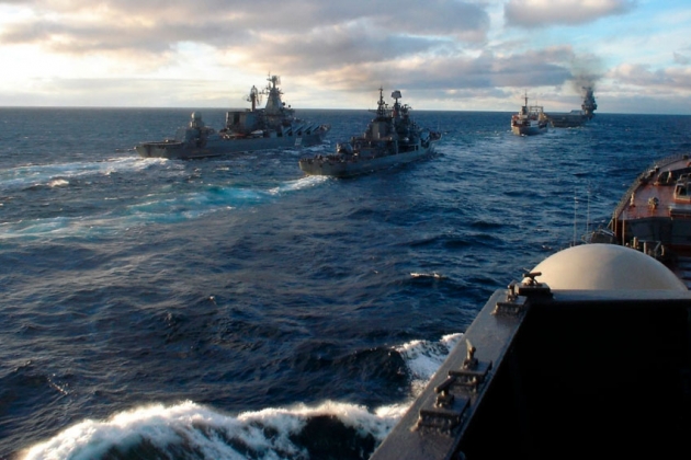 At Least 15 Russian Warships Spotted In Eastern Mediterranean