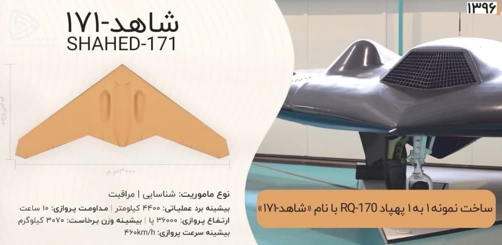 Iran Adopts Flying Wing Combat Drones Based On American RQ-170 (Video)