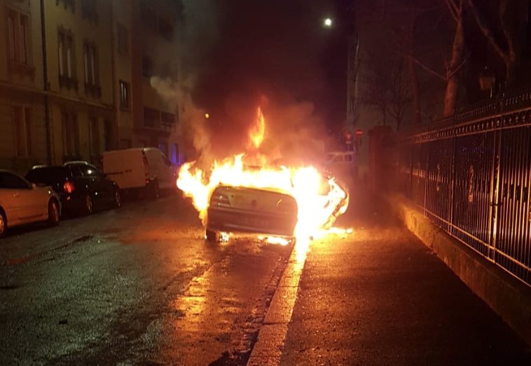 New Year's Celebrations French Style: Burning At Least 60 Cars In Strasbourg Riot