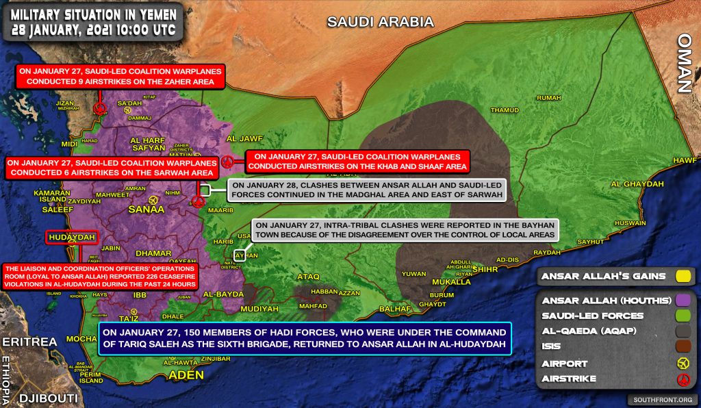 At Least 150 Members Of Saudi-Backed Forces Defected To Houthis In Yemen (Map Update)