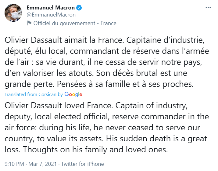 Who Benefits From Death Of Dassault?
