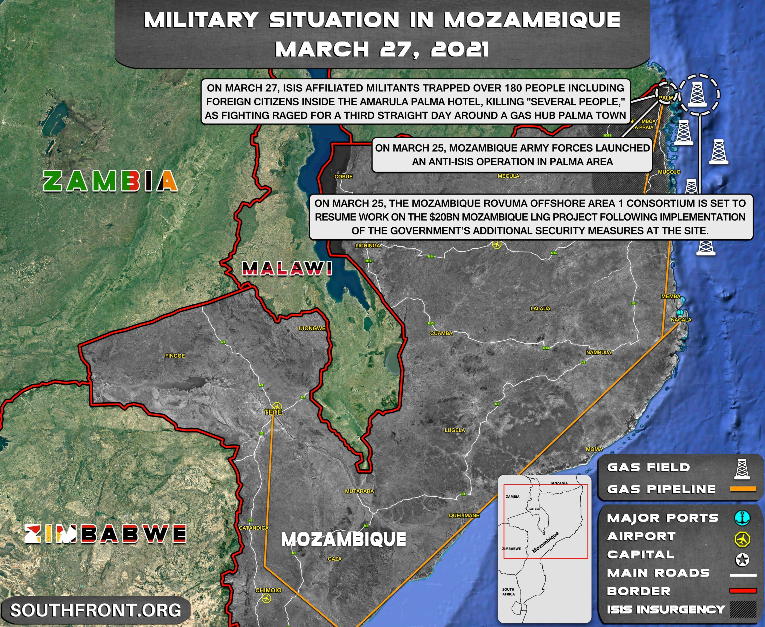 ISIS Claimed Control Over Palma Town In Mozambique, French Total Suspends Its Work In The Region