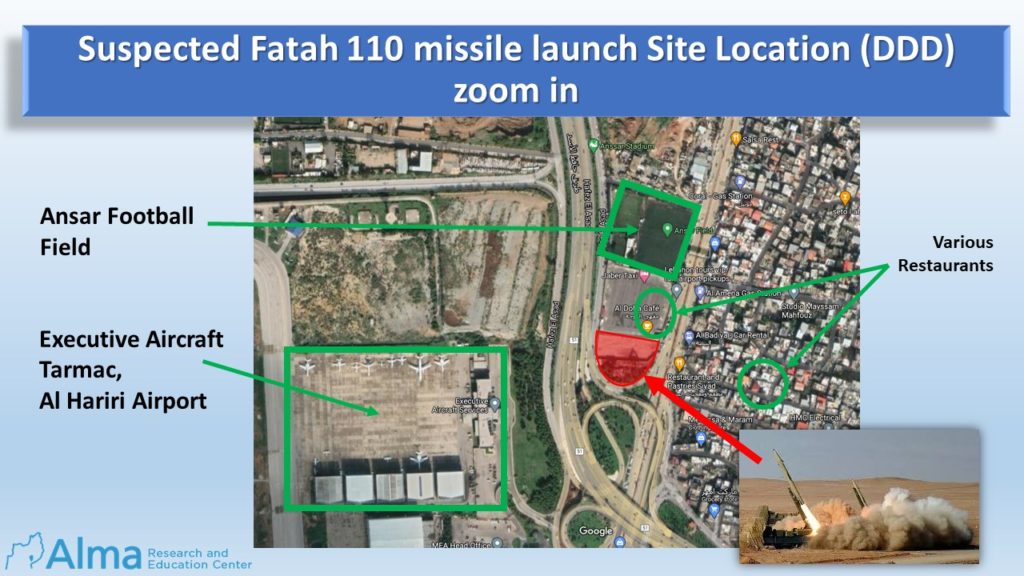 Israeli Think Tank Discovers New "Hezbollah Fatah 110 Missile Array" Locations