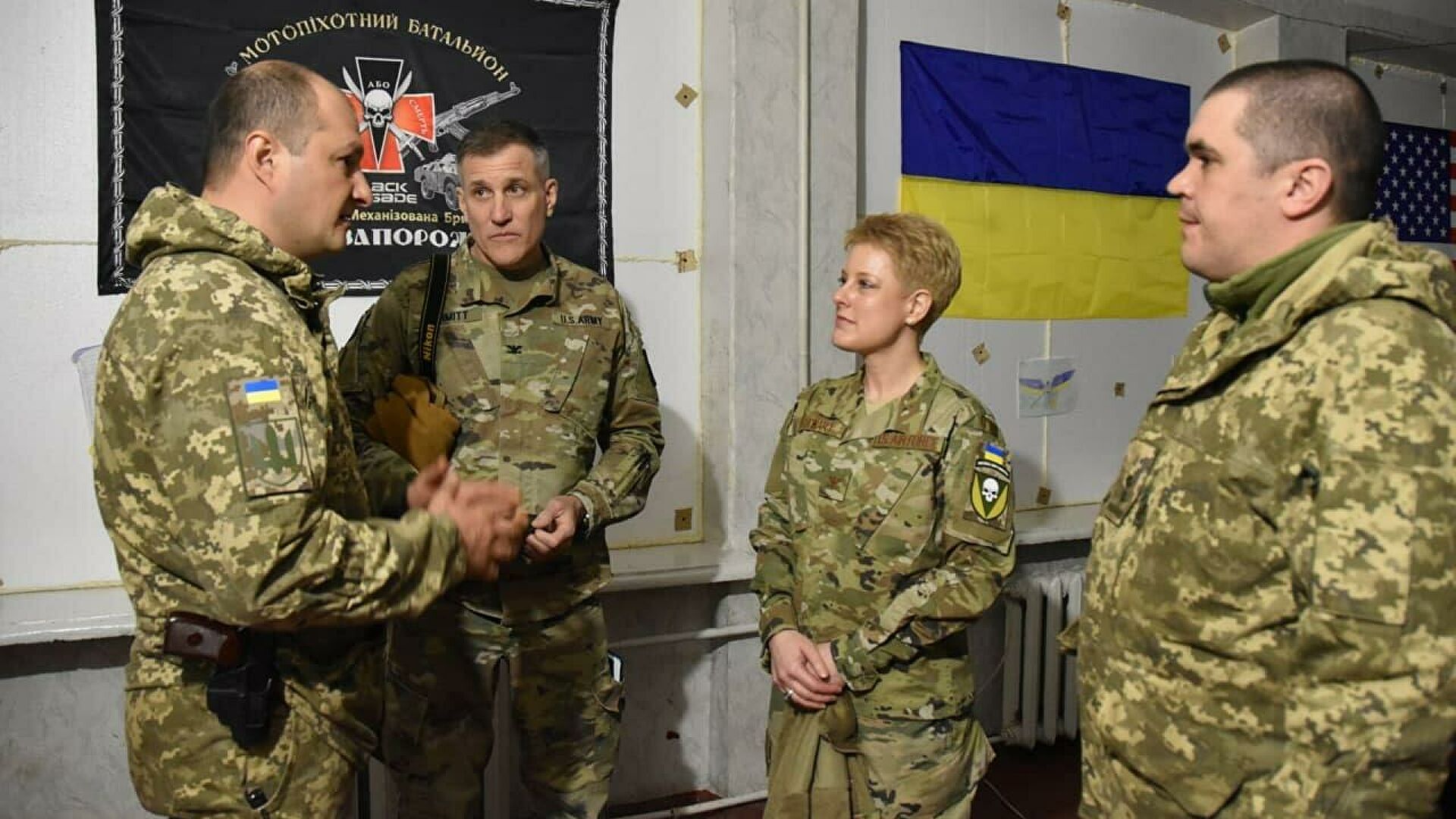 Ukraine Or Death: US Delegation Came On Donbass Frontlines Under Nazi Flags