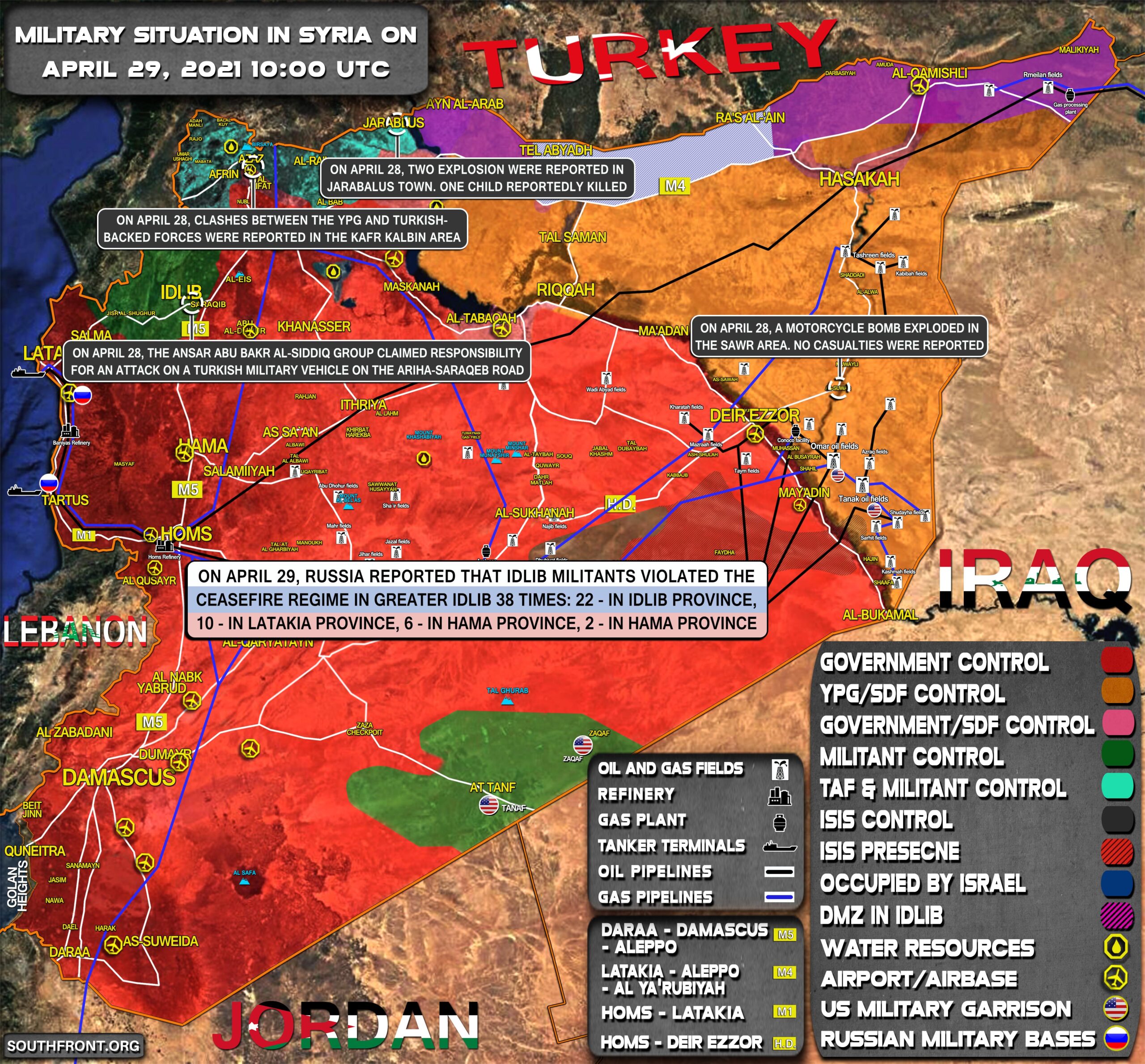 Military Situation In Syria On April 28, 2021 (Map Update)