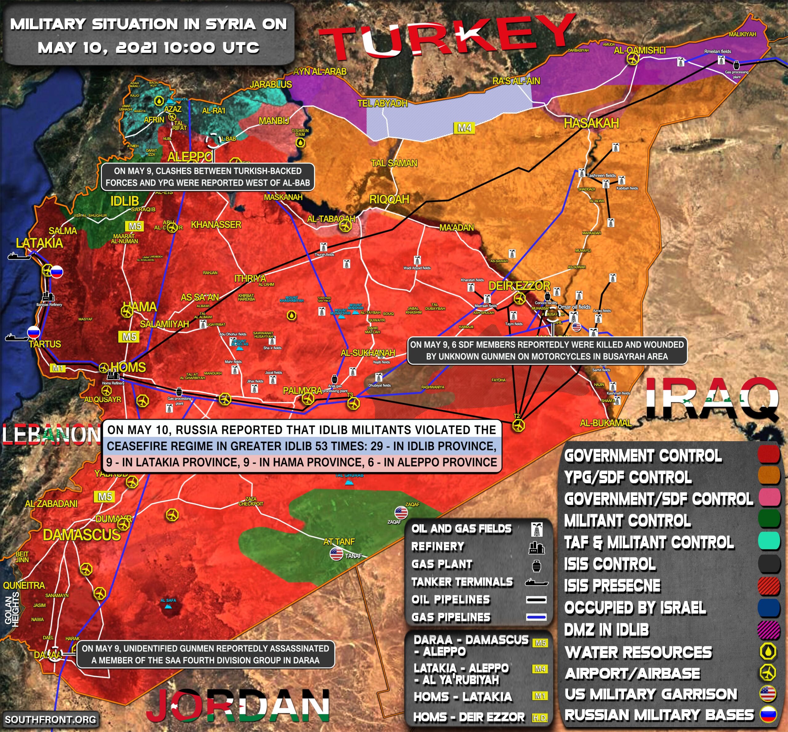 Military Situation In Syria On May 10, 2021 (Map Update)